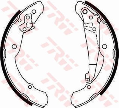 Ganascia freno posteriore Volkswagen Caddy II box 1995 2000