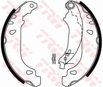 Ganascia freno posteriore Peugeot Peugeot 206 2002 2007