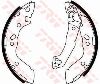 Ganascia freno posteriore Hyundai atos prime 1999 ->