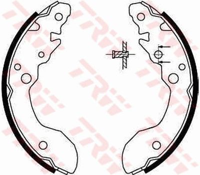 Ganascia freno posteriore Suzuki X-90 1995 ->