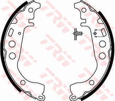 Ganascia freno posteriore Toyota Toyota Yaris/Yaris verso/ 1999 2001