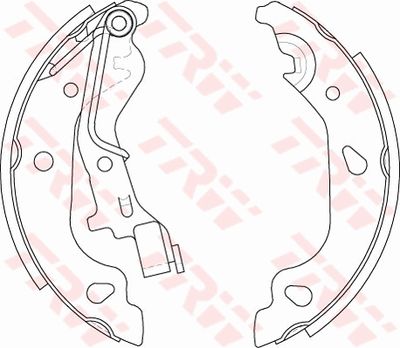 Ganascia freno posteriore Fiat Punto 2003 2005