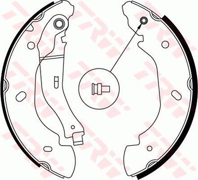 Ganascia freno posteriore Ford Transit box 2006 ->