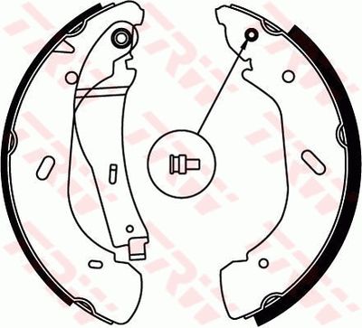 Ganascia freno posteriore Ford Transit box 2001 ->