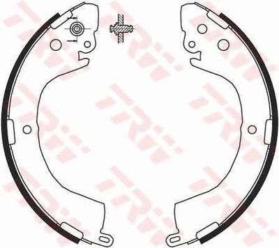Ganascia freno posteriore Mitsubishi l 400 box 1996 2001