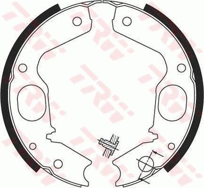 Ganascia freno posteriore Mitsubishi pajero II 1989 1990