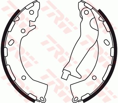 Ganascia freno posteriore Hyundai Mazda I20 E2000 12/08 09/04