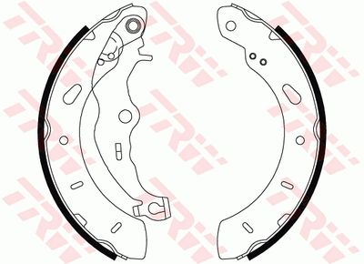 Ganascia freno posteriore Ford (europe) b-max 08/12>