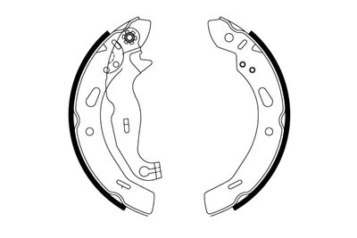 Ganascia freno posteriore Ford Ford Fiesta 2012 >>, fies
