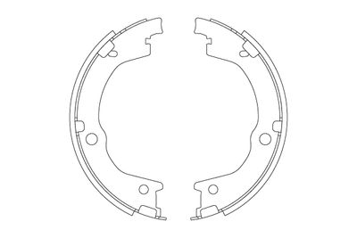 Ganascia freno posteriore Hyundai H-1 2001 - 2007, H-1 / s