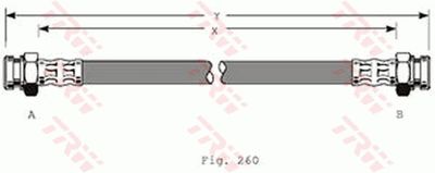 Tubo freno posteriore Ford asia /oceania laser 1994 1999