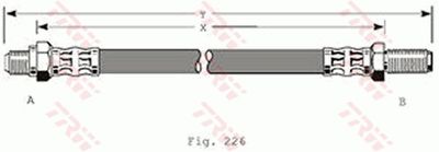Tubo freno posteriore Alfa Romeo 75 1985 1989