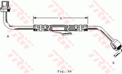 Tubo freno anteriore SX. Ford Transit bus 1985 1991