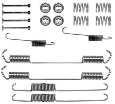 Kit di accessori ganasce freno posteriore Peugeot J5 flatbed / chassis 1981 1990