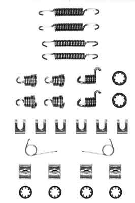 Kit di accessori ganasce freno posteriore 4 1981 1982