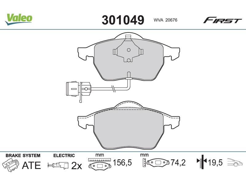 Brake pads AUDI 100