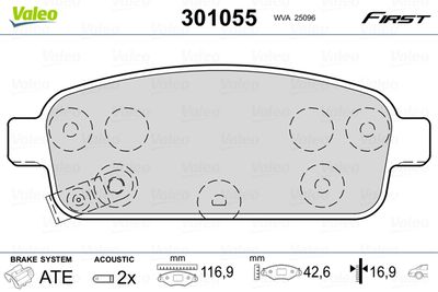 Brake pads OPEL Mokka