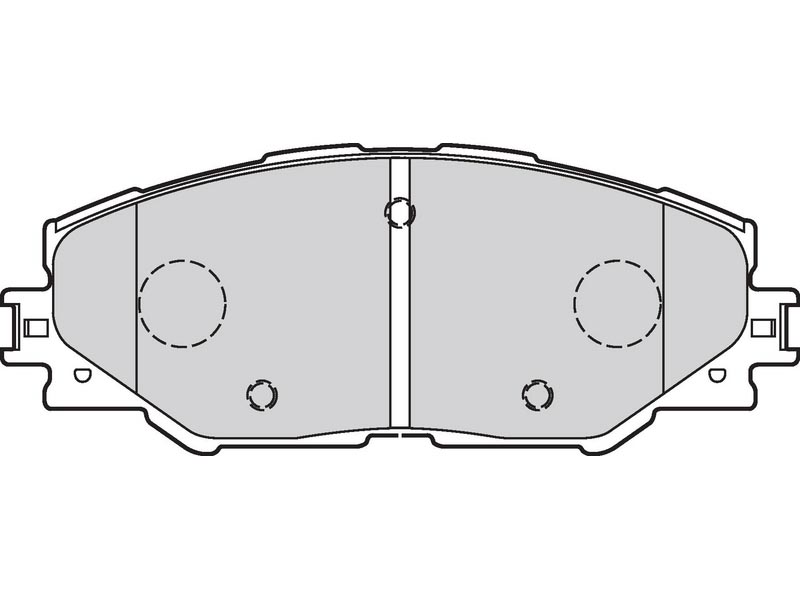 Brake pads first Toyota RAV4 III