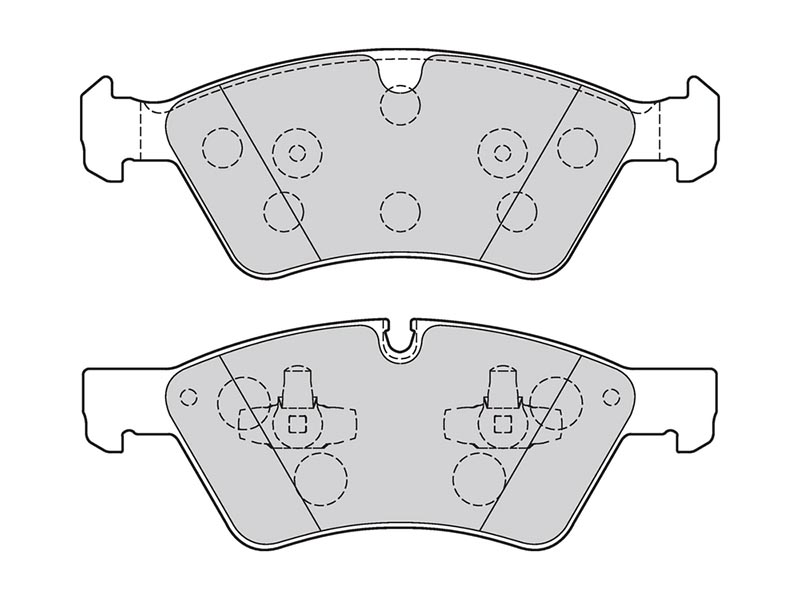 Brake pads first Mercedes e-class (W211)