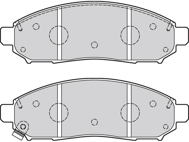 Brake pads first leaf