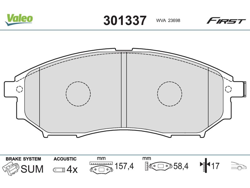 Brake pads INFI M35