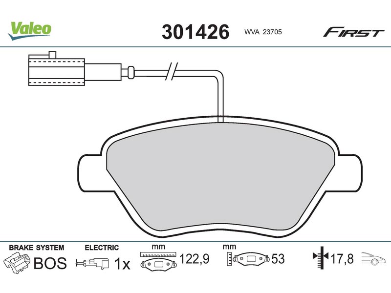 Brake pads ALFA ROMEO Mito