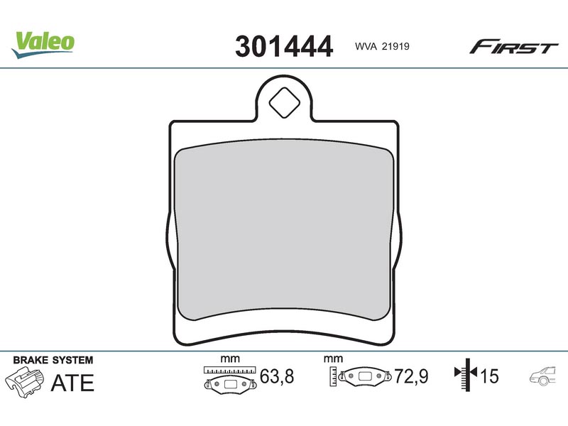 Brake pads CHRY Crossfire