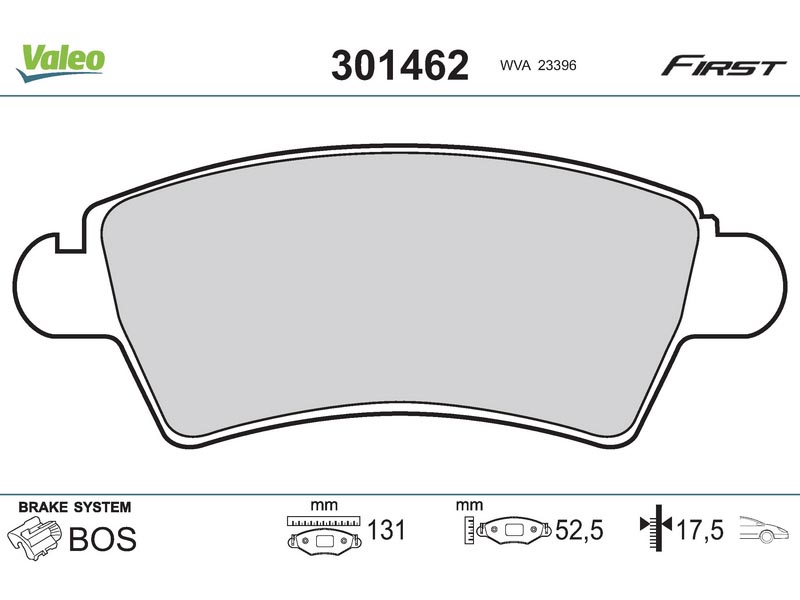 Brake pads PEUG 206