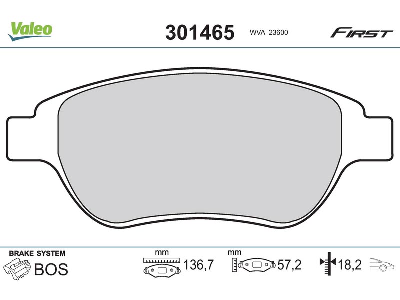 Brake pads PEUG 1007