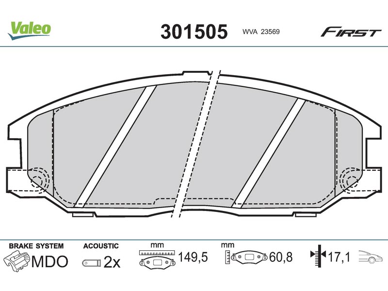 Brake pads HYUN H-1 Travel