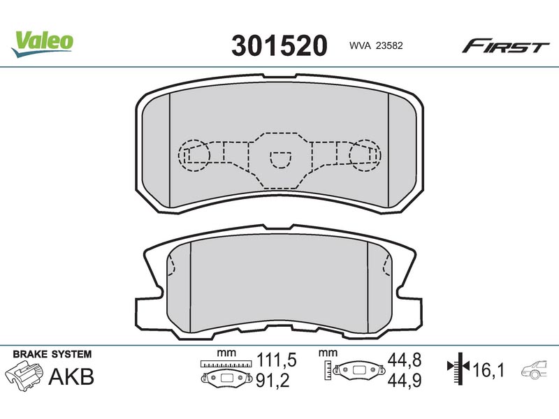 Brake pads MITS Outlander