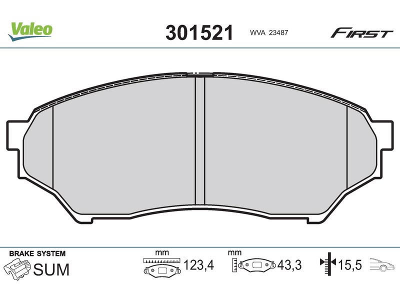 Brake pads MITS Paj Pinin