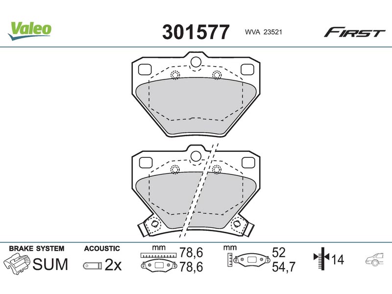 Brake padsTOYOTA Yaris