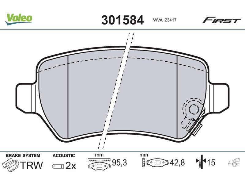 Brake pads OPEL Combo
