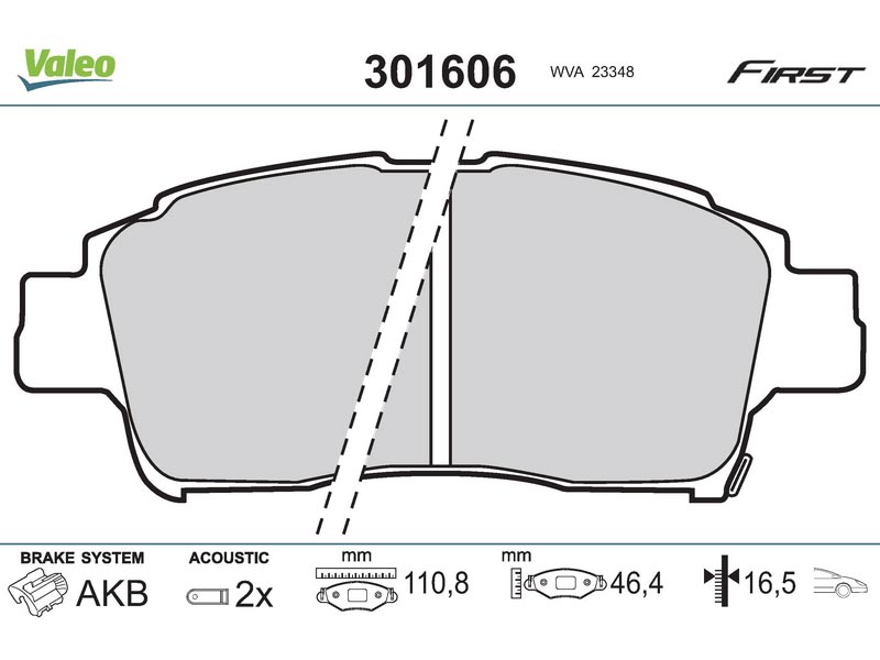 Brake pads TOY Yaris