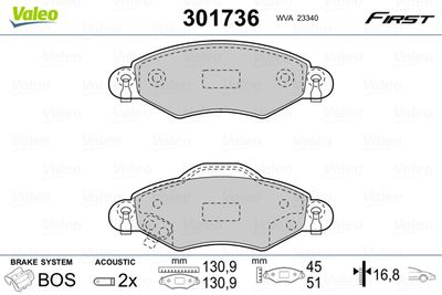 Brake padsTOYOTA Yaris