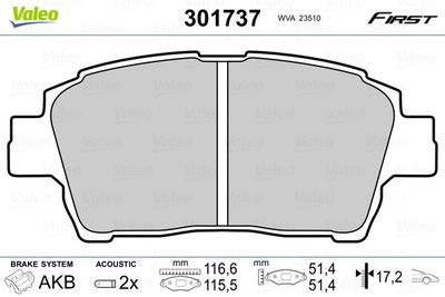 Brake padsTOYOTA Yaris