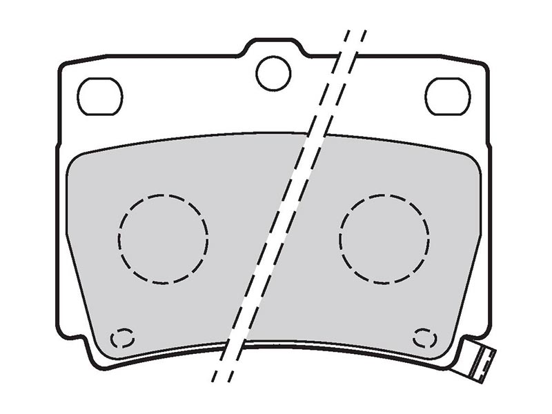 Brake pads first Mitsubishi pajero II