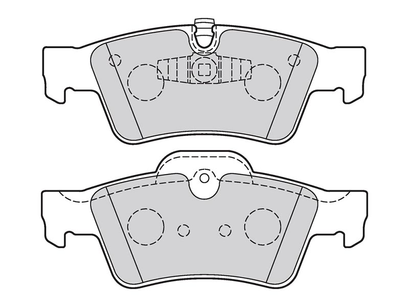 Brake pads first Mercedes m-class (W164)