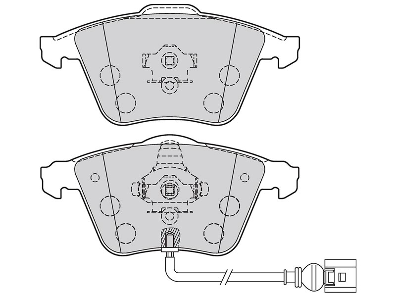 Brake pads first Skoda superb (3T4)