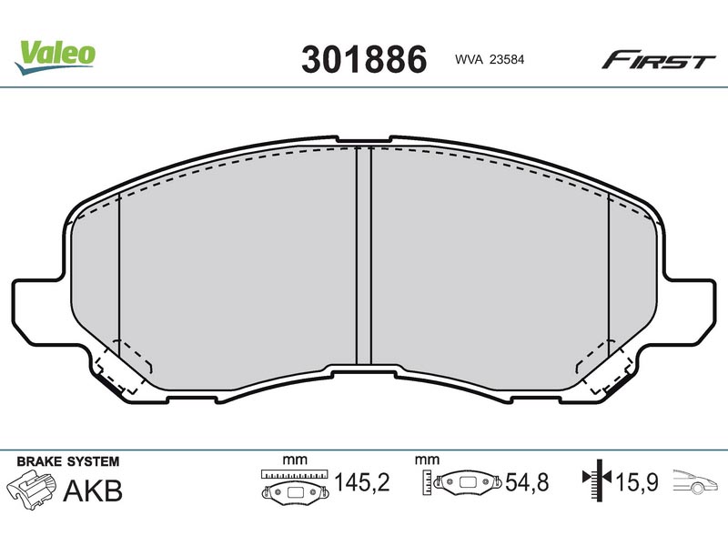 Brake pads MITS ASX