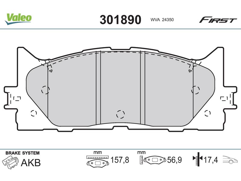 Brake pads TOY Camry