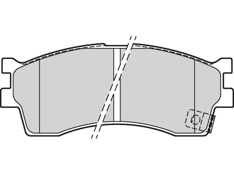 Brake pads first Hyundai clarus (K9A)