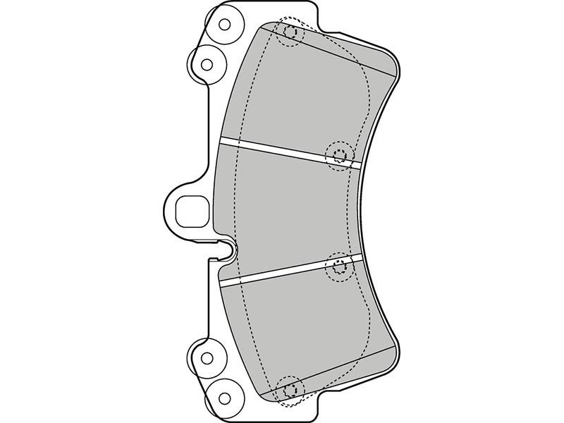 Brake pads first pors cayenne 09.02> fr