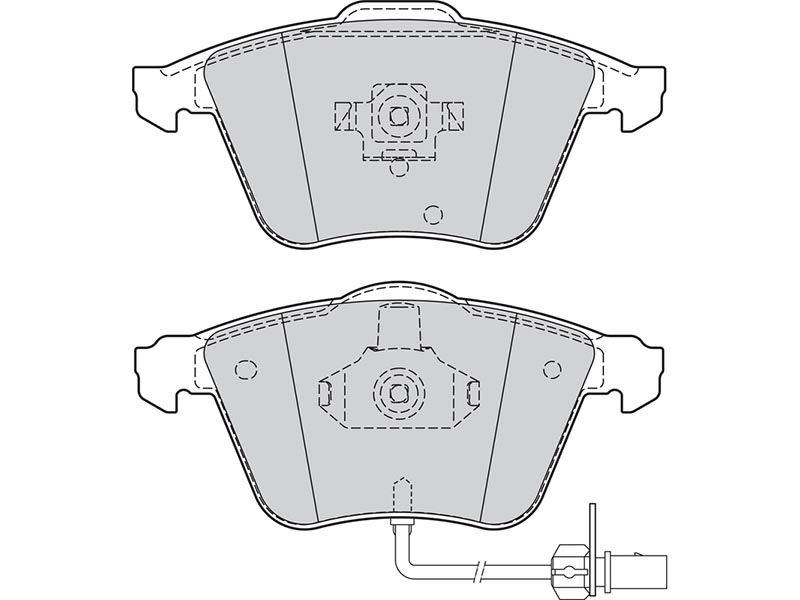 Brake pads first Audi A6 serie II fr