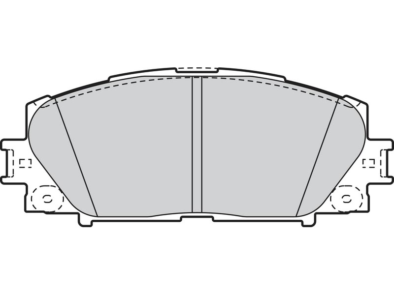 Brake pads first Toyota prius 01.08> fr