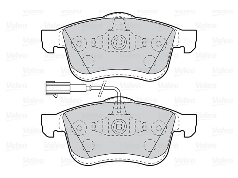 Brake pads first Fiat doblo II fr