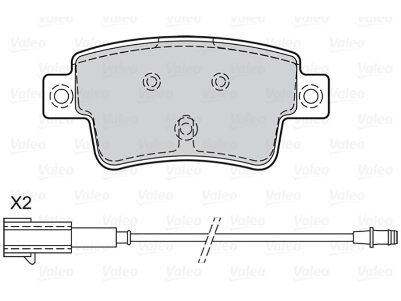Brake pads first Fiat Punto 03.12> rr