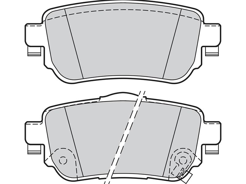 Brake pads first niss auto 02.14> rr