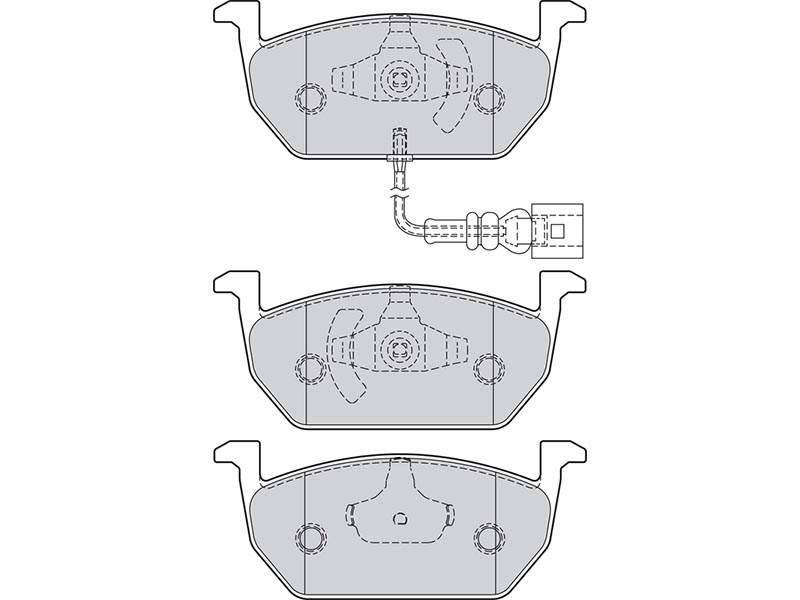 Brake pads first Audi A3 10.13>05.15